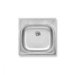 Νεροχύτης κουζίνας λείος DR48/48.H FERRO 48x48cm