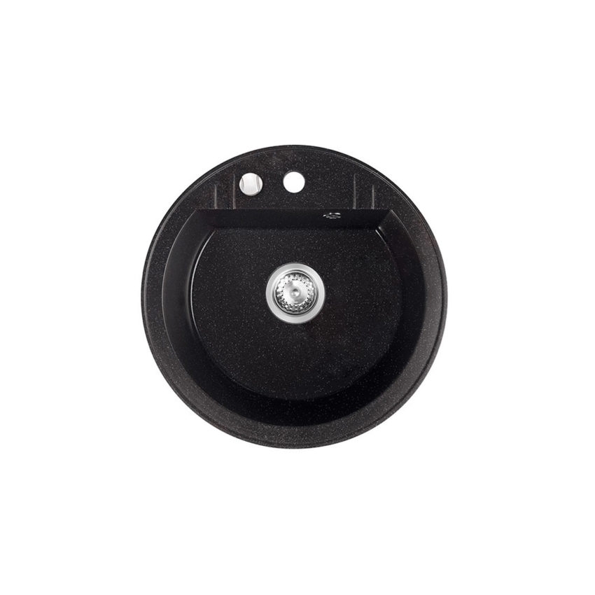 DRGM151HA_1 Νεροχύτης κουζίνας γραφίτη λαμπερό DRGM1/51HA FERRO Ø51cm - Image 1