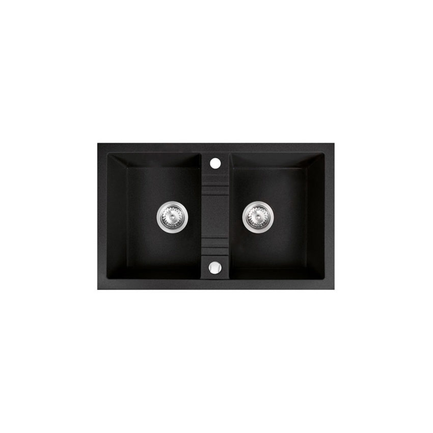 Νεροχύτης κουζίνας γραφίτη DRGM2/48/78BA FERRO 78x48cm - Image 1