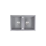 Νεροχύτης κουζίνας γκρι DRGM2/48/78GA FERRO 78x48cm