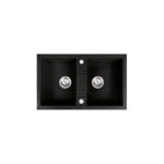 Νεροχύτης κουζίνας γραφίτη λαμπερό DRGM2/48/78HA FERRO 78x48cm