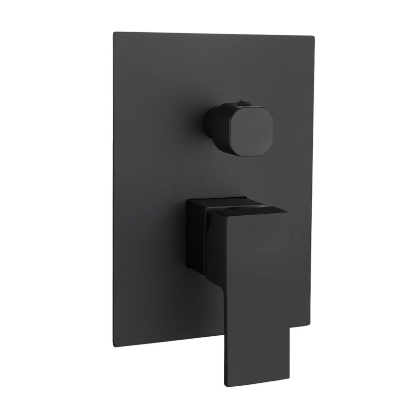 E02FCQ382-1BL Μίκτης ντους 2 εξόδων DELOS Nero E02FCQ382-1BL KARAG - Image 1