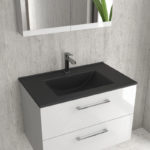 Νιπτήρας επίπλου μαύρος ματ LT 7506 KARAG 60x47x18cm