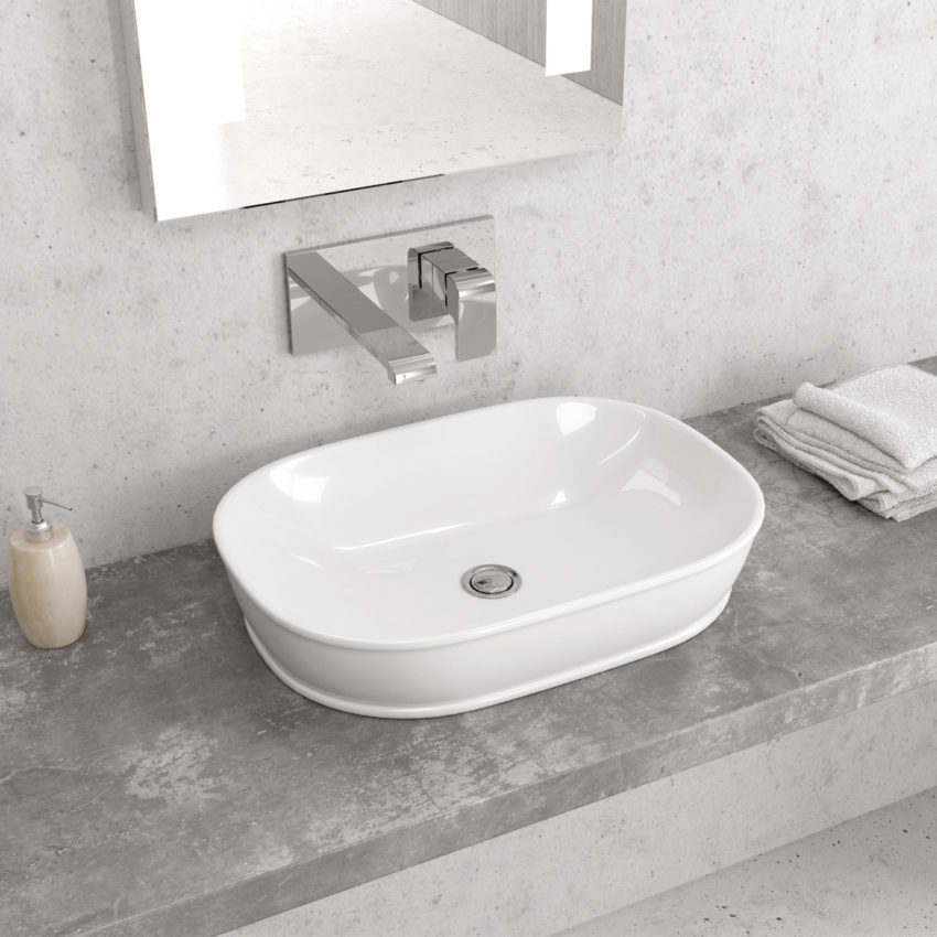 LW10150_1 Νιπτήρας επικαθήμενος GENESIS LW 10150 KARAG 52x36x14.5cm - Image 1