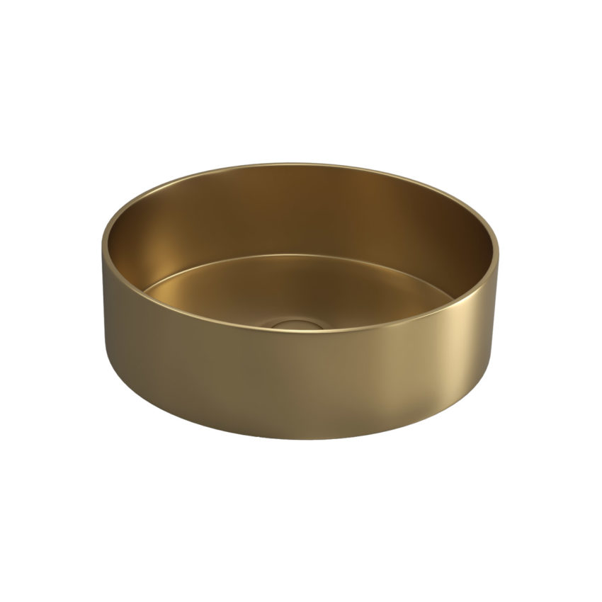 Νιπτήρας επικαθήμενος με βαλβίδα VENUS Gold KARAG Ø38x11cm - Image 1