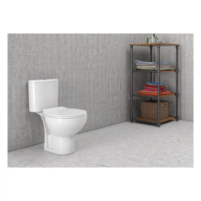 TR-128PR_1 Σετ λεκάνη χαμηλής πίεσης rimless πισωστ. VENICE KARAG - Image 1