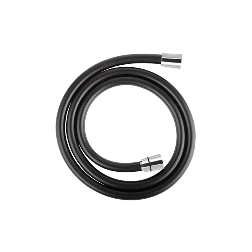 W43_1 Σπιράλ τηλεφώνου ντους μαύρο W43 FERRO 150cm - Image 1