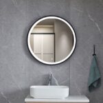 Gloria Omikron Nova Black Led Καθρέπτης Φ60 Μπάνιου Touch 67-6061