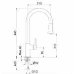 Fiore Torino Μπαταρία Νεροχύτου Με Ντους Χρωμέ 306CR9202 - Image 2