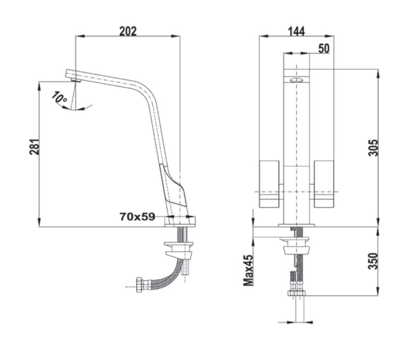 Teka ICT 915 Brass Μπαταρία Κουζίνας 116030012 - Image 3