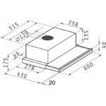 Απορροφητήρας Pyramis Συρόμενος 60cm Essential Inox 065017002 - Image 2