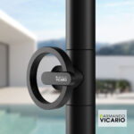 Στήλη Ντουζιέρας εξωτερικού χώρου με μίκτη Slim, Vicario AISI 316 Black Matt - Image 3