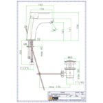 Fiore Kevon Μπαταρία Νιπτήρος Ψηλή Χρωμέ   81CR8193 - Image 2