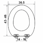 Κάλυμμα Λεκάνης Duroplast ELVIT 0203 UNIVERSAL S/C  Soft Close - Image 2