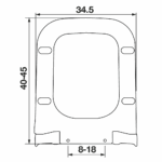 Κάλυμμα Λεκάνης Thermoplast ELVIT 0344 Soft Close Vakut Τετράγωνο - Image 2