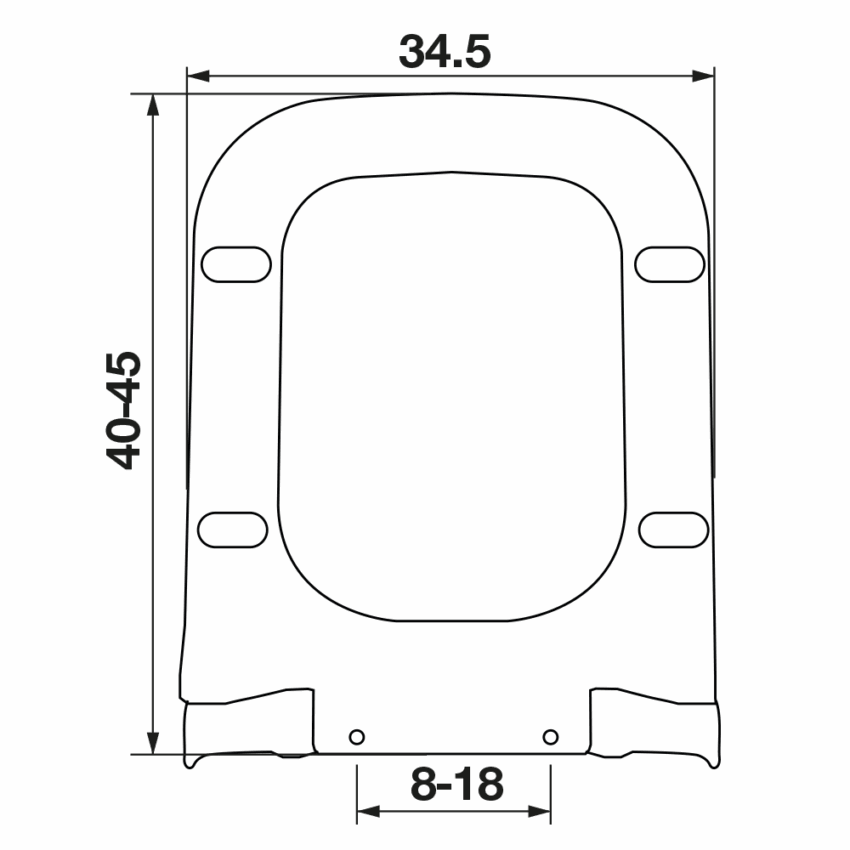 0344-sxedio Κάλυμμα Λεκάνης Thermoplast ELVIT 0344 Soft Close Vakut Τετράγωνο - Image 2