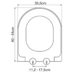 Κάλυμμα λεκάνης Duroplast ELVIT 0402 Soft Close D-SHAPE ΒΕΡΓΙΝΑ ΜΙΚΡΟ - Image 2