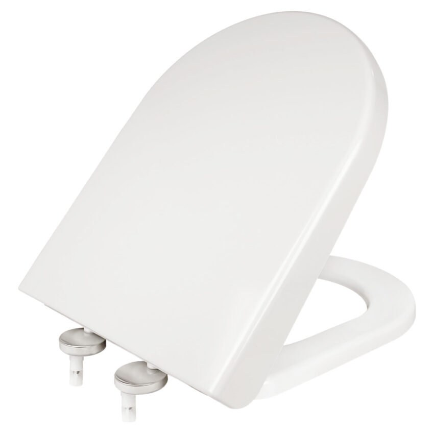 0402_seat Κάλυμμα λεκάνης Duroplast ELVIT 0402 Soft Close D-SHAPE ΒΕΡΓΙΝΑ ΜΙΚΡΟ - Image 1