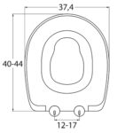 Κάλυμμα λεκάνης Thermoplast ELVIT 0340 Soft Close FAMILY ΔΙΠΛΟ - Image 3