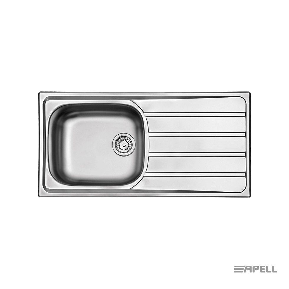 Νεροχύτης Κουζίνας Ανοξείδωτος Area 100x50 Αpell Inox Λείο Νεροχύτης Κουζίνας Ανοξείδωτος Area 100x50 Αpell Inox Λείο - Image 1