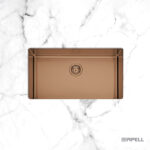 Νεροχύτης Κουζίνας Ανοξείδωτος Υποκαθήμενος Metamorfosi 75x44 PVD Copper apell