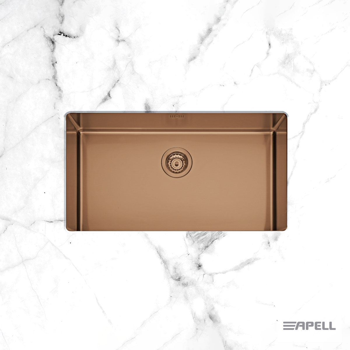 Νεροχύτης Κουζίνας Ανοξείδωτος Υποκαθήμενος Metamorfosi 75x44 PVD Copper apell Νεροχύτης Κουζίνας Ανοξείδωτος Υποκαθήμενος Metamorfosi 75x44 PVD Copper apell - Image 1