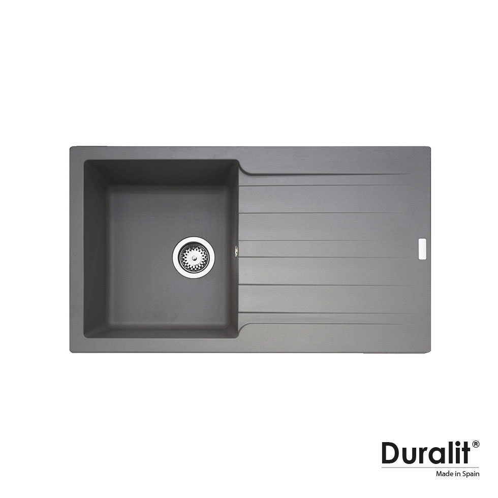 Νεροχύτης Κουζίνας Συνθετικός 86x50 Duralit Concrete Νεροχύτης Κουζίνας Συνθετικός 86x50 Duralit Concrete - Image 1