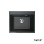 Νεροχύτης Κουζίνας Συνθετικός 60x50 Duralit Graphite