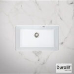 Νεροχύτης Κουζίνας Συνθετικός Υποκαθήμενος 76x50 Duralit White