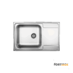 Νεροχύτης Κουζίνας Ανοξείδωτος Valley 79x50 Fortinox Inox Λείο