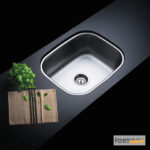 Νεροχύτης Κουζίνας Ανοξείδωτος Υποκαθήμενος 52,5x42,5 Fortinox Inox Λείο - Image 2