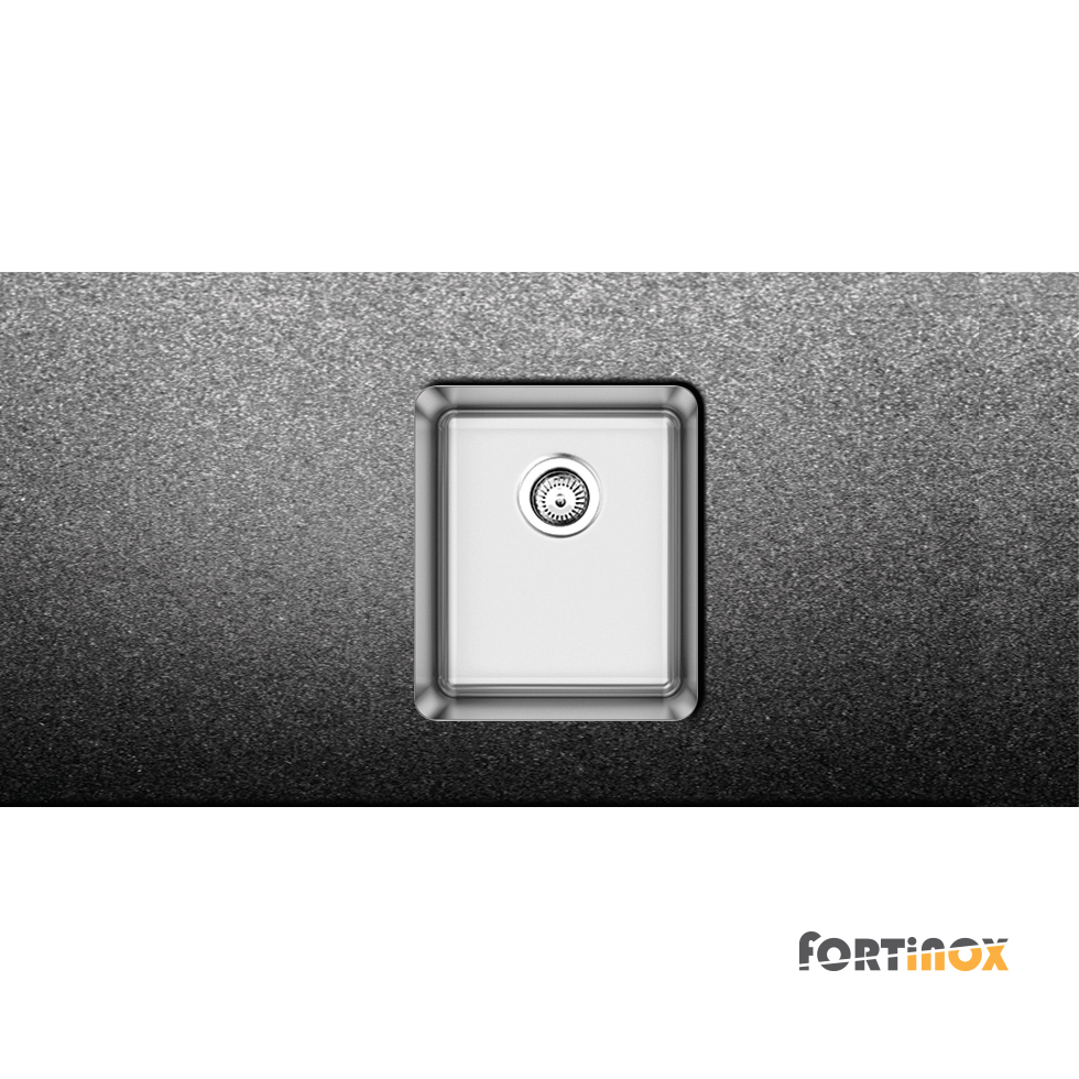 Νεροχύτης Κουζίνας Ανοξείδωτος Υποκαθήμενος Squadro 38x44 Fortinox Inox Λείο Νεροχύτης Κουζίνας Ανοξείδωτος Υποκαθήμενος Squadro 38x44 Fortinox Inox Λείο - Image 1