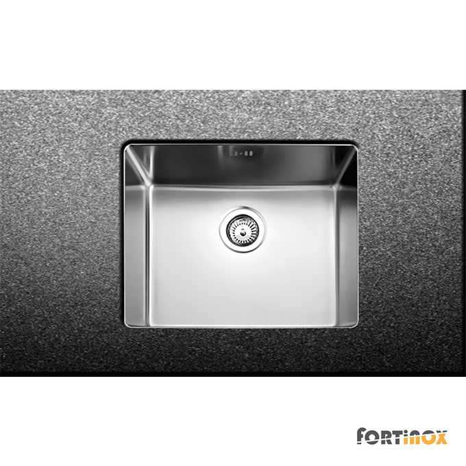 Νεροχύτης Κουζίνας Ανοξείδωτος Υποκαθήμενος Squadro 54x44 Fortinox Inox Λείο Νεροχύτης Κουζίνας Ανοξείδωτος Υποκαθήμενος Squadro 54x44 Fortinox Inox Λείο - Image 1