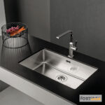 Νεροχύτης Κουζίνας Ανοξείδωτος Squadro 75x44 Fortinox Inox Λείο - Image 2