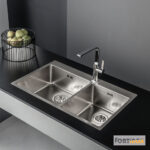 Νεροχύτης Κουζίνας Ανοξείδωτος Squadro 86x50,5 Fortinox Inox Λείο - Image 2