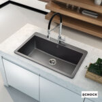 Νεροχύτης Κουζίνας Γρανίτη Mono 83,8x53 Schock Cristadur Puro Granite - Image 2