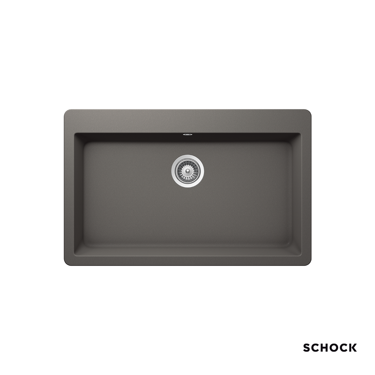 Νεροχύτης Κουζίνας Γρανίτη Mono 83 Νεροχύτης Κουζίνας Γρανίτη Mono 83,8x53 Schock Cristadur Silverstone Granite - Image 1