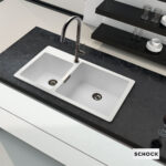 Νεροχύτης Κουζίνας Γρανίτη Mono 86x50 Schock Cristadur Polaris Granite - Image 2