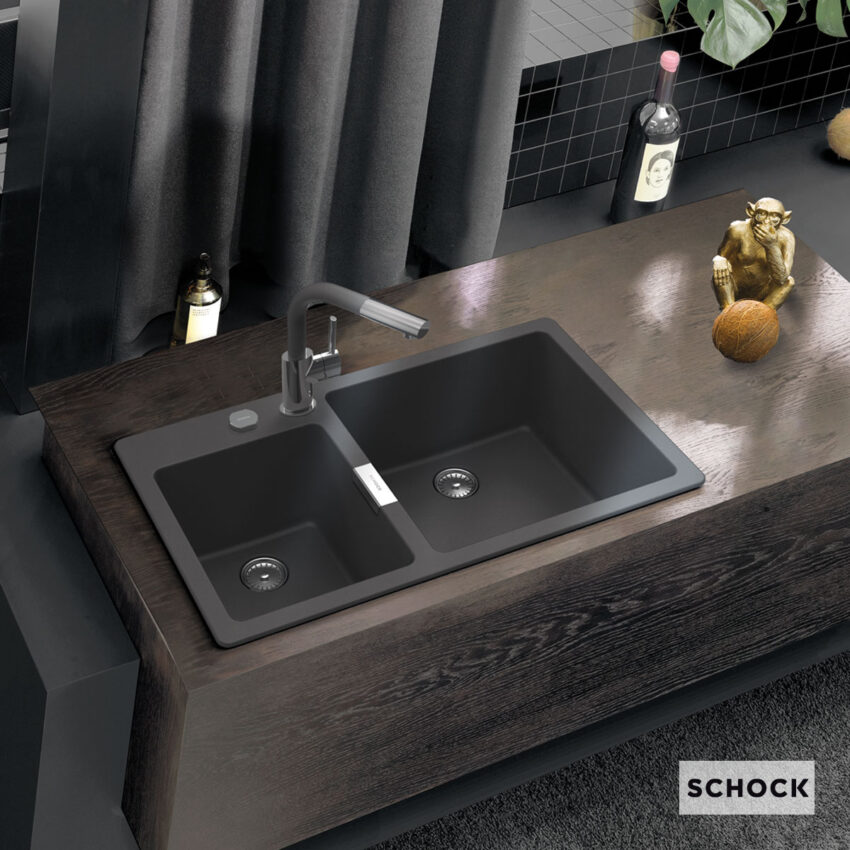 Νεροχύτης Κουζίνας Γρανίτη Mono 86x50 Schock Cristadur Puro Granite - Image 2