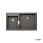 Νεροχύτης Κουζίνας Γρανίτη Mono 86x50 Schock Cristadur Silverstone Granite