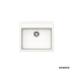 Νεροχύτης Κουζίνας Γρανίτη Manhattan 57x51 Schock Cristalite SuperWhite Granite