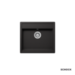 Νεροχύτης Κουζίνας Γρανίτη Manhattan 57x51 Schock Cristalite Nero Granite