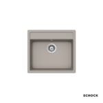 Νεροχύτης Κουζίνας Γρανίτη Manhattan 57x51 Schock Cristalite Concrete Granite