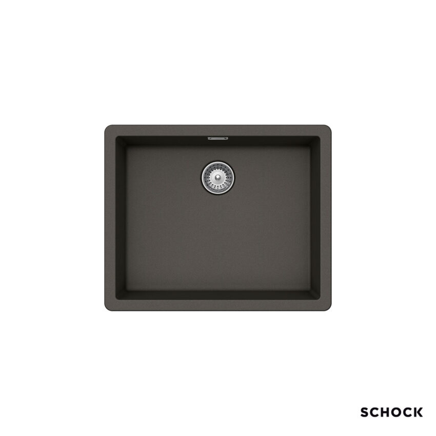 Νεροχύτης Κουζίνας Γρανίτη Manhattan Υποκαθήμενος 55,6x45,6 Schock Cristalite Asphalt Granite - Image 2