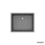 Νεροχύτης Κουζίνας Γρανίτη Manhattan Υποκαθήμενος 55,6x45,6 Schock Cristalite Croma Granite - Image 2