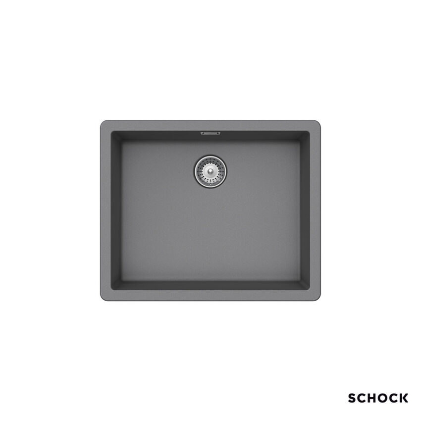 Νεροχύτης Κουζίνας Γρανίτη Manhattan Υποκαθήμενος 55,6x45,6 Schock Cristalite Croma Granite - Image 2