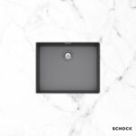 Νεροχύτης Κουζίνας Γρανίτη Manhattan Υποκαθήμενος 55,6x45,6 Schock Cristalite Croma Granite