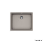 Νεροχύτης Κουζίνας Γρανίτη Manhattan Υποκαθήμενος 55,6x45,6 Schock Cristalite Concrete Granite - Image 2