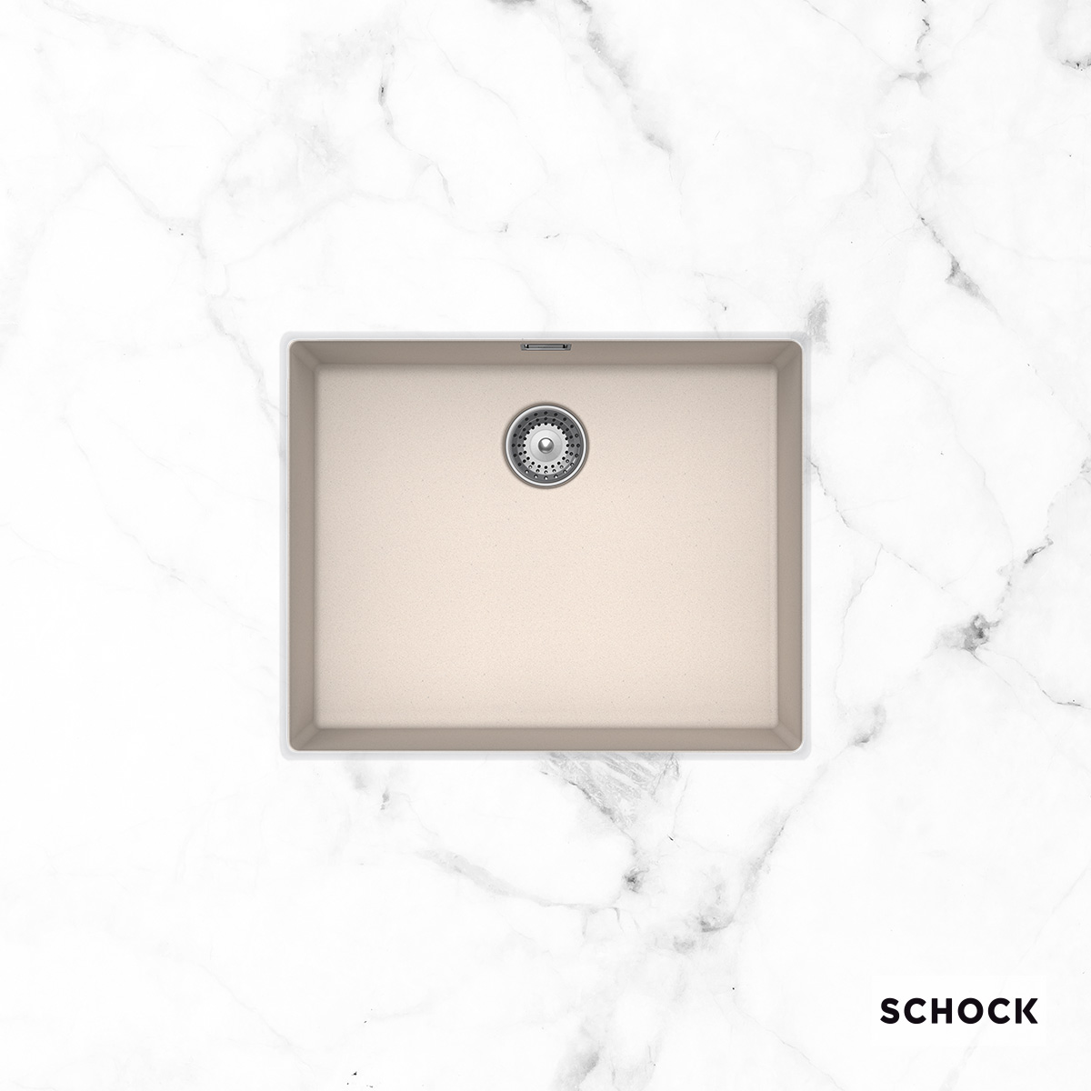 Νεροχύτης Κουζίνας Γρανίτη Manhattan Υποκαθήμενος 55 Νεροχύτης Κουζίνας Γρανίτη Manhattan Υποκαθήμενος 55,6x45,6 Schock Cristalite Everest Granite - Image 1