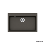 Νεροχύτης Κουζίνας Γρανίτη Manhattan 79x50 Schock Cristalite Asphalt Granite